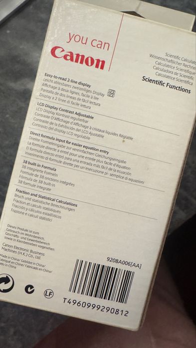 Calculadora Científica Canon F-71