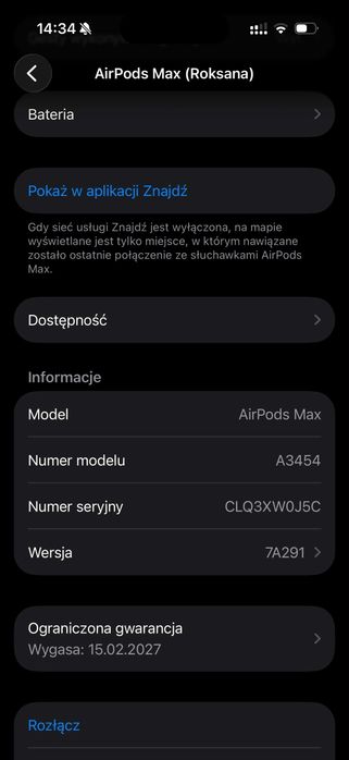 ZADBANE Apple AirPods Max 2 USB-C Midnight A3454 Używane