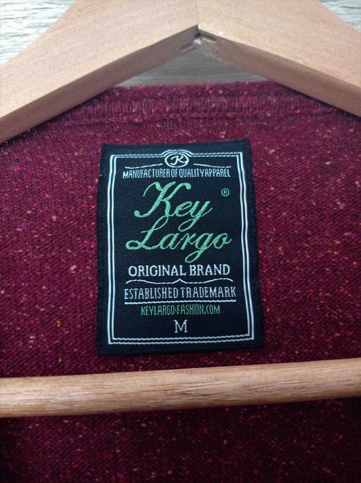 Burgundowy Sweter Serek Key Largo M