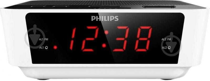 Настільний годинник з будильником Philips