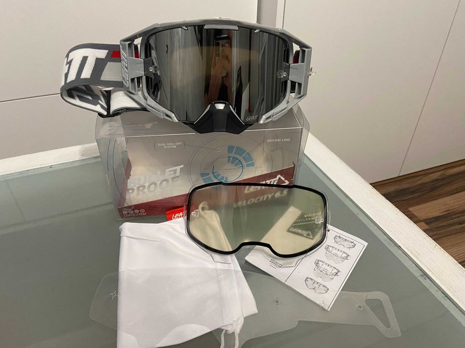 Gogle LEATT Velocity 6.5 mx new (cross,quad,enduro,mtb,dh, ski)