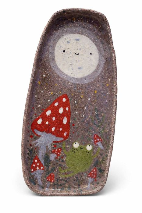 Тарілочка ручної роботи від gnomalent з жабкою