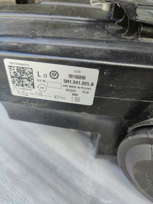 5h1941005b Volkswagen golf 8 фара левая full led