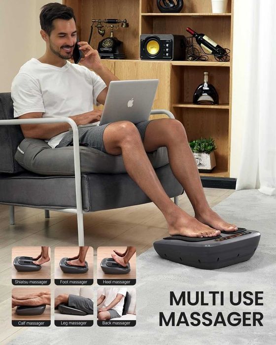 Wibracyjny masażer do stóp elektryczny Shiatsu + pilot relaksujący RENPHO