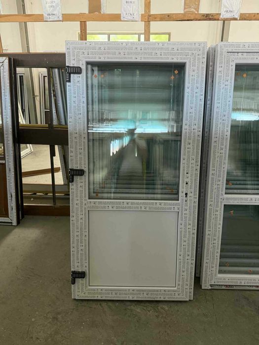 Drzwi PCV 90x200 Białe/Złoty dąb od ręki!!