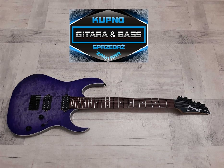 Piękna Gitara Ibanez RG421QM-Cerulean Blue Burst- wysyłka Free-zamiana