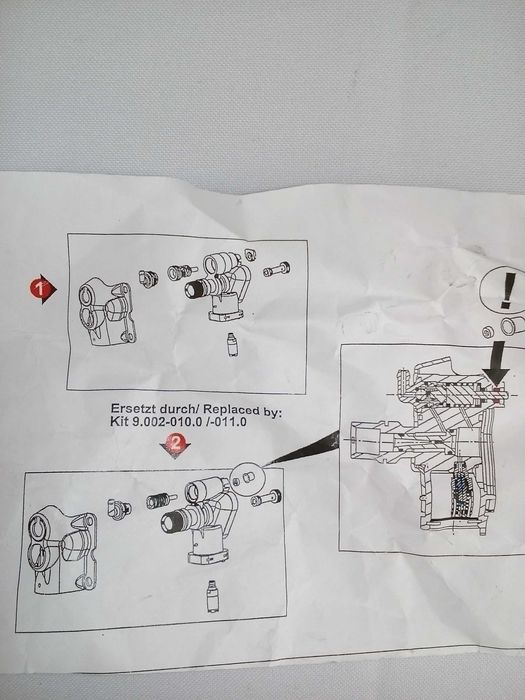 Корпус помпы распределителя головки для мойки Karcher Керхер K3 K4 K5