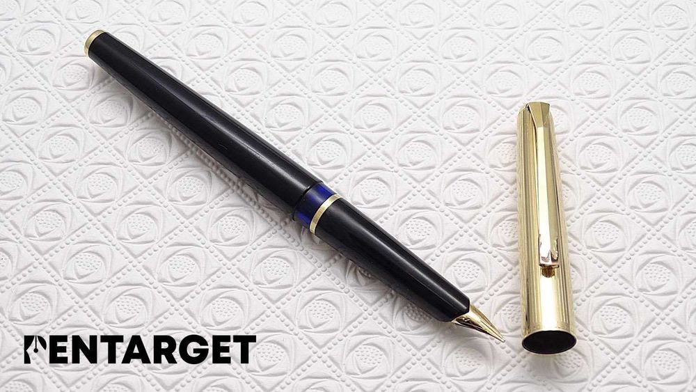 stare pióro wieczne, vintage, 1968, Pelikan M30 Black, Rolled Gold Cap