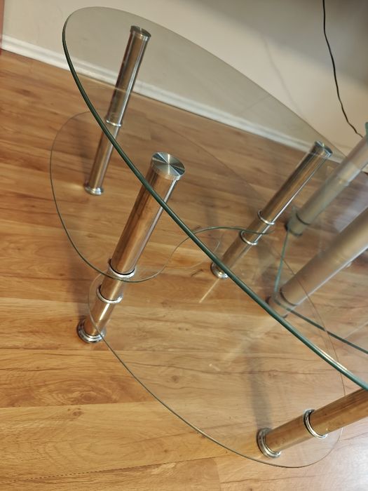 Zestaw mebli pokojowych szklanych