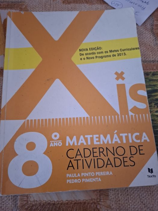 8 * ano matemática Xis caderno de actividades