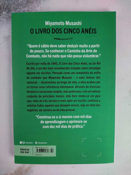 O Livro dos Cinco Anéis, de Miyamoto Musashi
