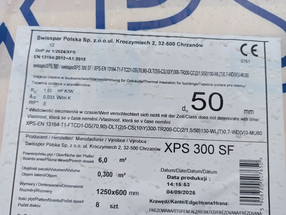 Styrodur XPS Swisspor 10cm/5cm