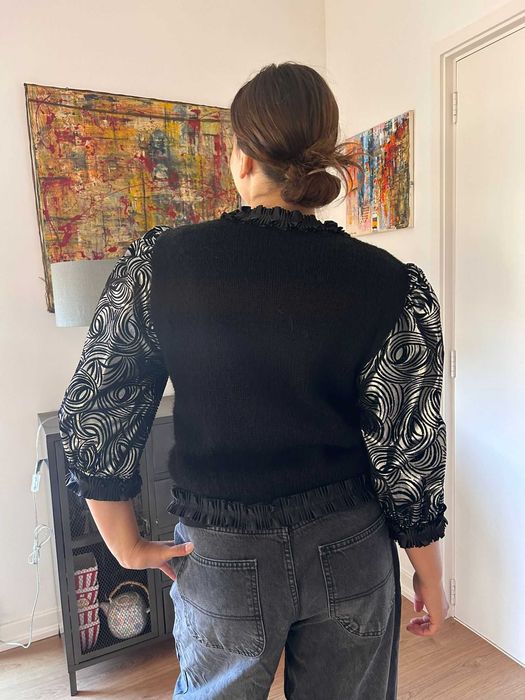 Camisola bimatéria vintage 1980 T40
