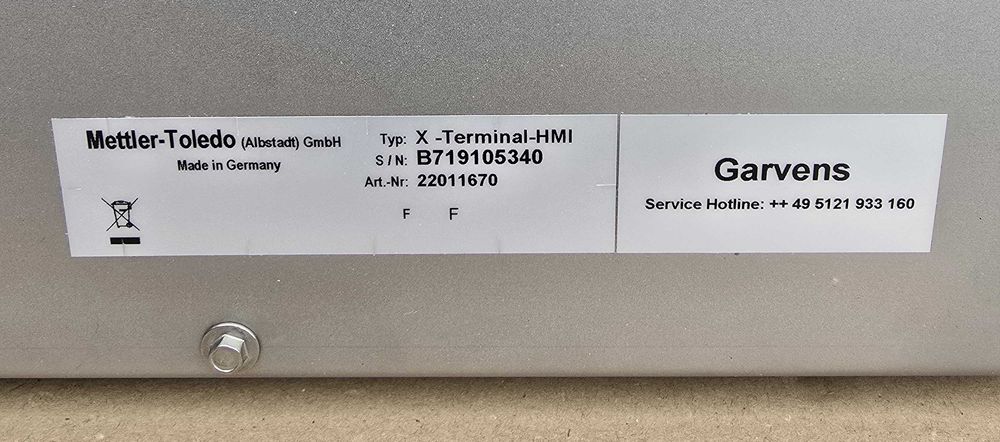 Panel Dotykowy X-Terminal HMI Mettler Toledo Operatorski Wagi Waga