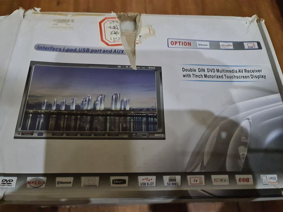 Autorádio 2 DIN com Ecrã Tátil 7" – Novo (na caixa)