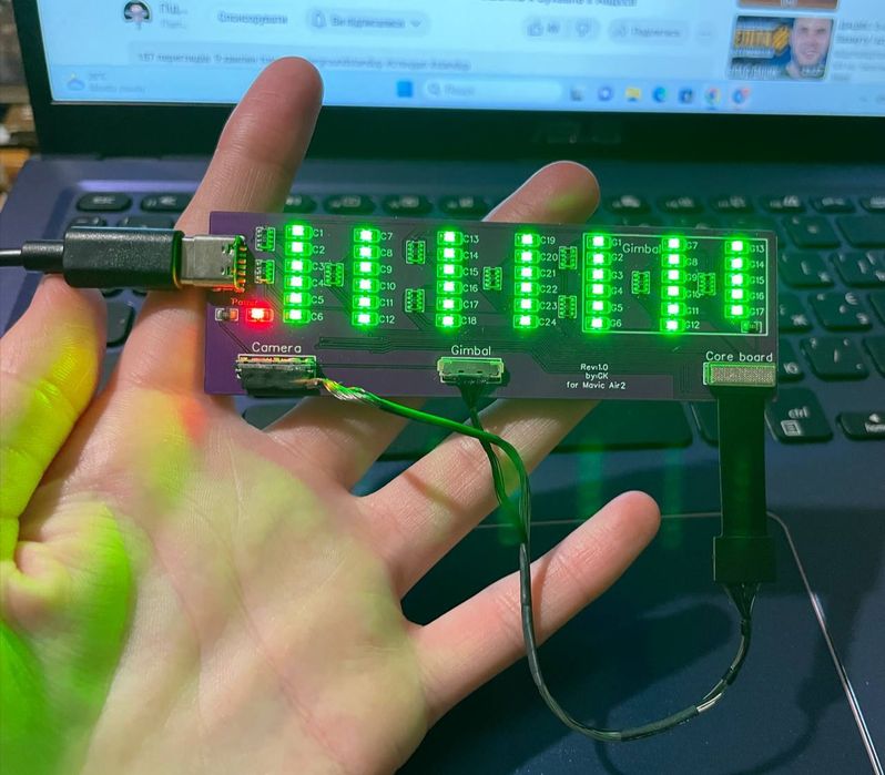 DJI Mavic Air 2 шлейф камери