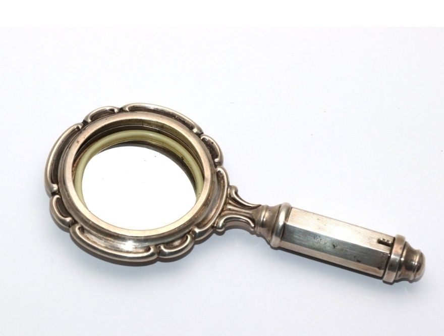 Старинное Зеркало с секретом, тайником, серебро