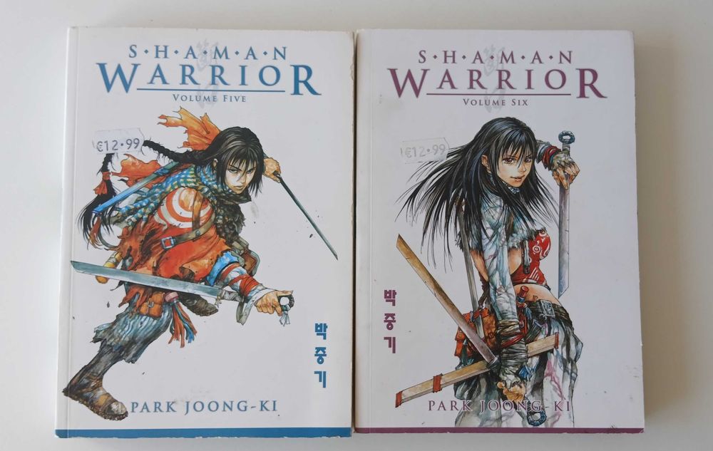 Shaman Warrior, Vil. 5 e 6, Mangá em Inglês, Park Joong-Ki, lote