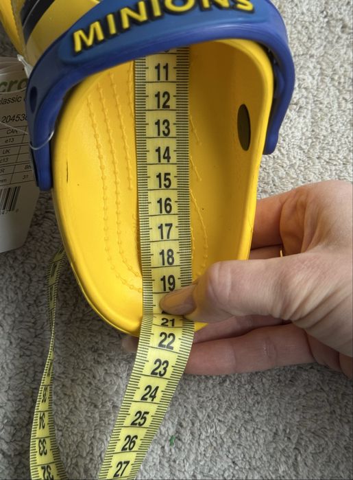 Дитячі сабо C13 Crocs Fun Lab MINIONS 30-31 дитячі крокси 19,5 см