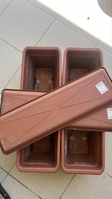 4 floreiras Artevasi 60cm