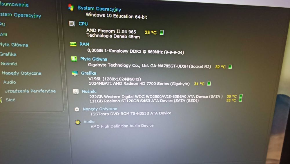 Zestaw komputerowy  stan B.dobry . SSD , WiFI , 4x3.4 GHz
