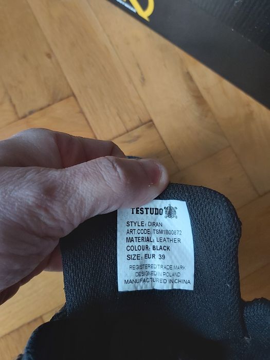 Buty trekkingowe Testudo BLACK rozmiar 39 wkładka 25cm