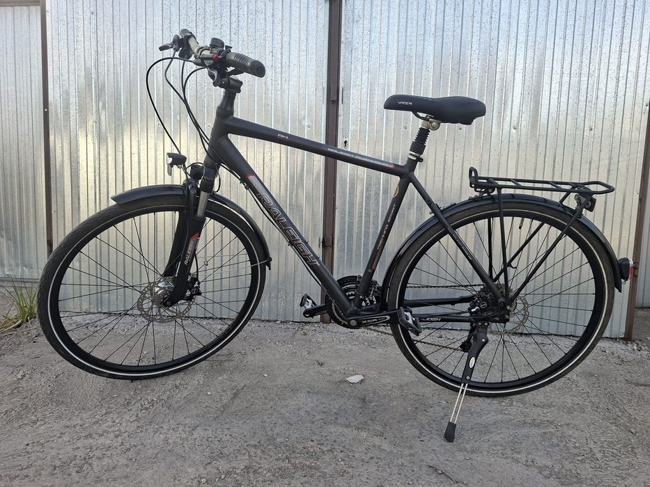 Niemiecki rower szosowy trekingowy RALEIGH ALUMINIOWY Stan BDB koła 28cali hamowania. Tarczowe hydrauliczne
