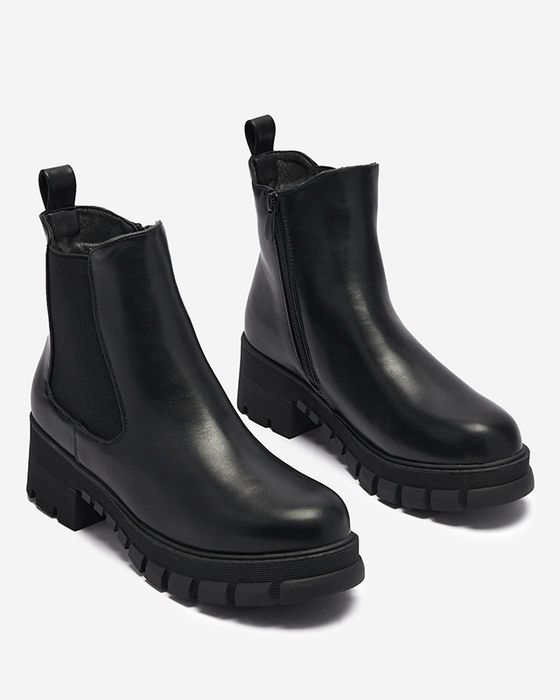 36 37 38 botki 39 40 41 workery na grubej podeszwie za kostkę wsuwane