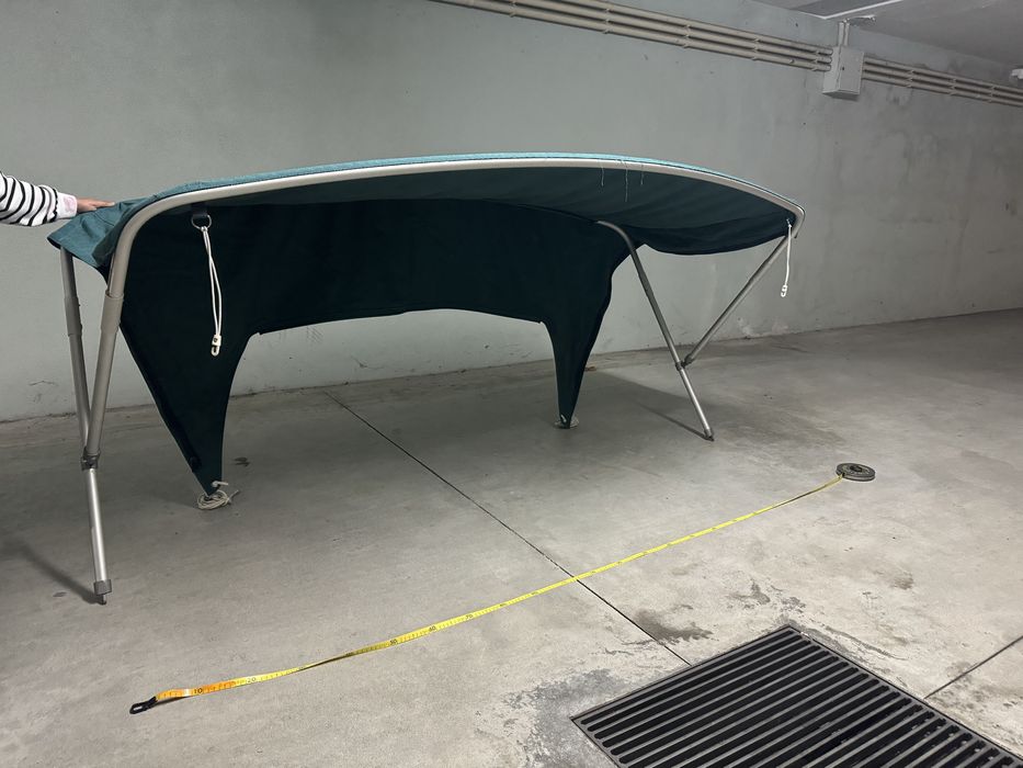 Bimini barco 2 arcos