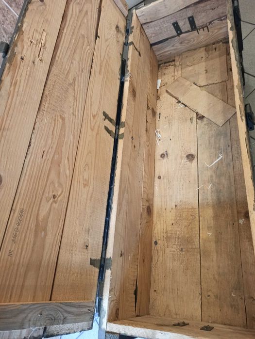 Skrzynia wojskowa drewniana 120 x 41 x 34 długa