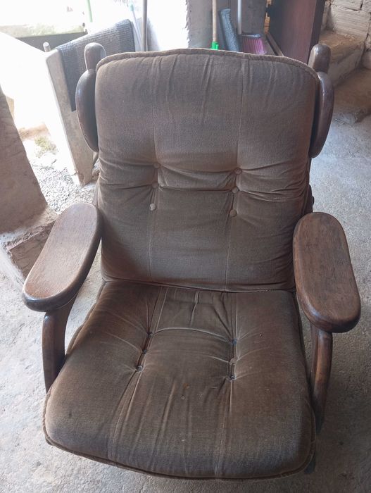 Cadeirão carvalho maciço