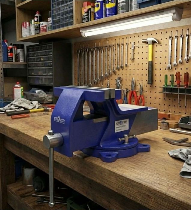 Imadło Ślusarskie Warsztatowe Obrotowe Nowe 150mm  Solidne z Kowadłem