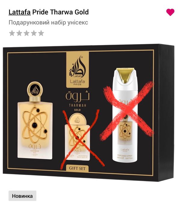 Lattafa Pride Tharwa Gold подарунковий набір