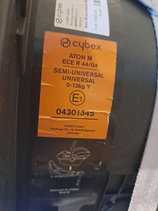 Fotelik samochodowy Cybex Aton M+ baza isofix