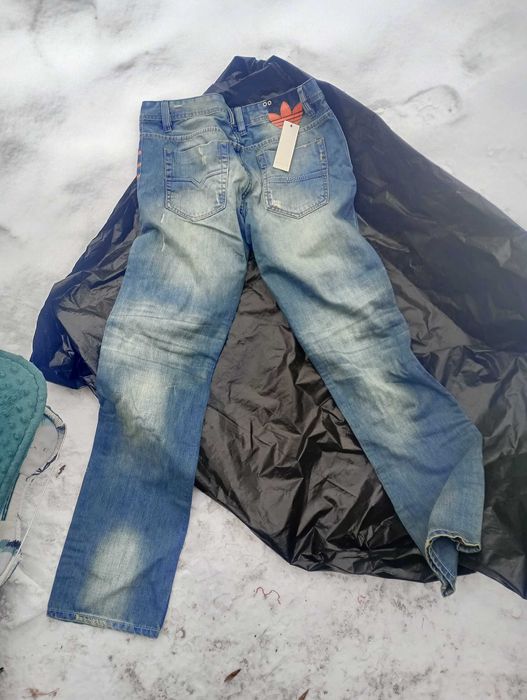 Adidas disel spodnie jeansowe