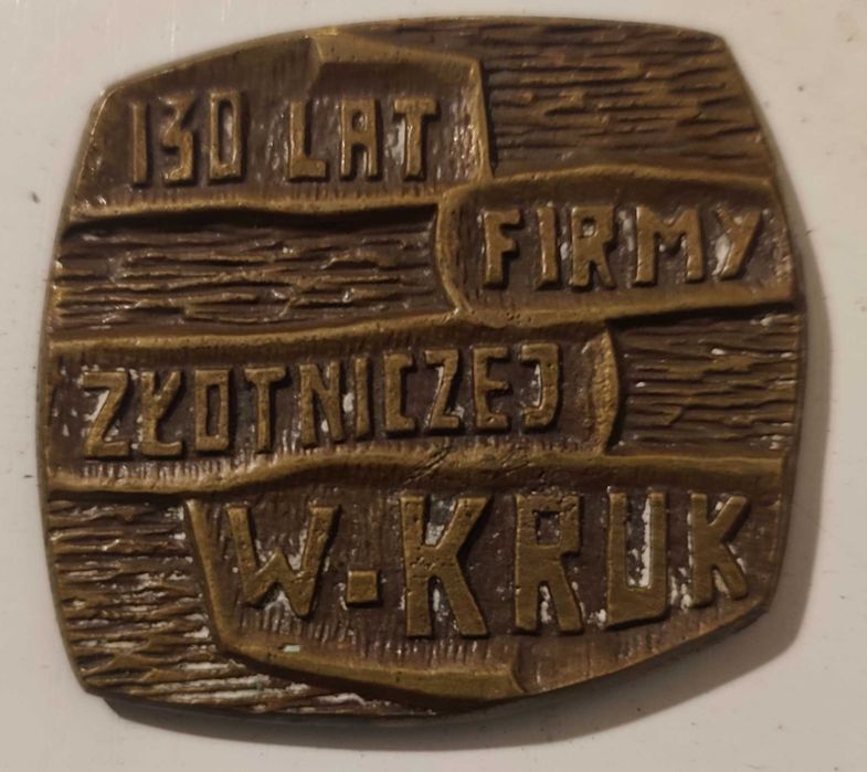 Medal pamiątkowy 130 lecie firmy W Kruk
