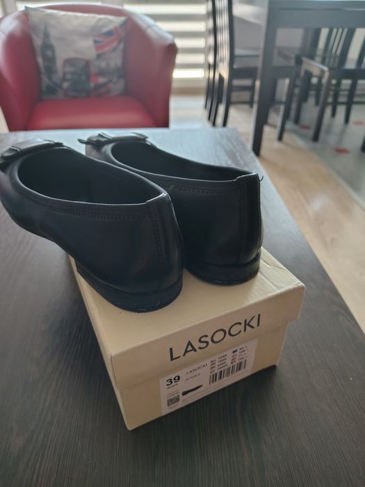 Baleriny Lasocki czarne r.39 jak nowe