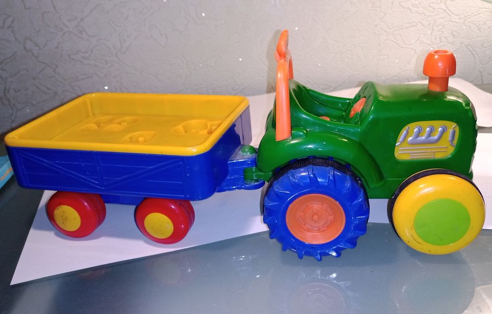 Іграшка Трактор фермера з причепом Kiddeland use