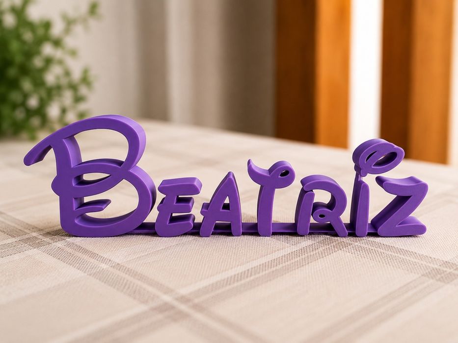 Nome Personalizado 3D estilo Disney