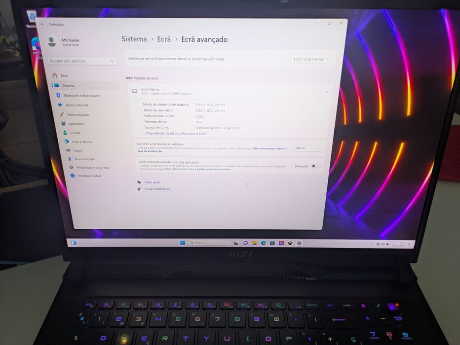 MSI Raider - Intel i9 13980HX + RTX 4090 16GB + 64GB Ram + 2TB