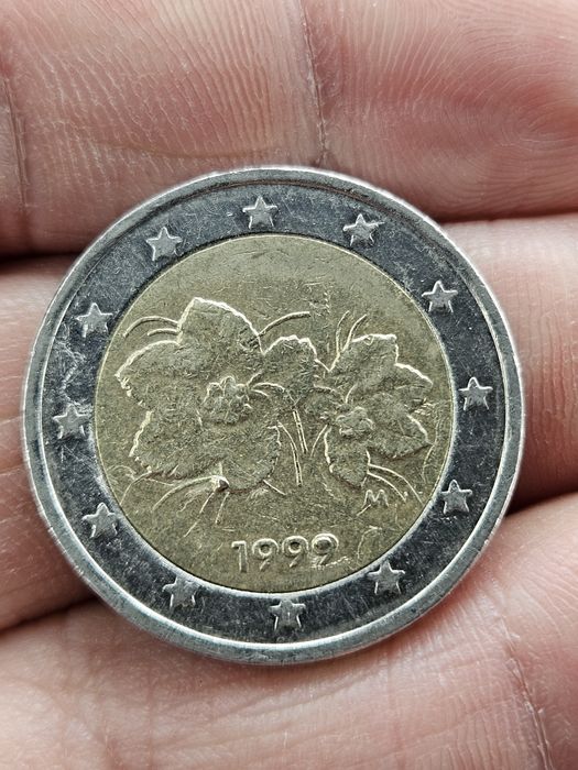 Modeda com defeito da Finlândia 1999