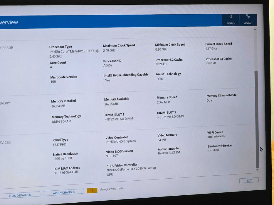 Ігровий ноутбук Dell G15 5510, 15.6", i5-10, RTX 3050 Ti, 16/512 Gb