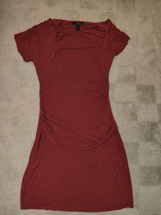 Brick red dress size M by Mango