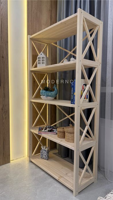 SALE СКЛАД Стелаж деревʼяний білий стелаж з дерева