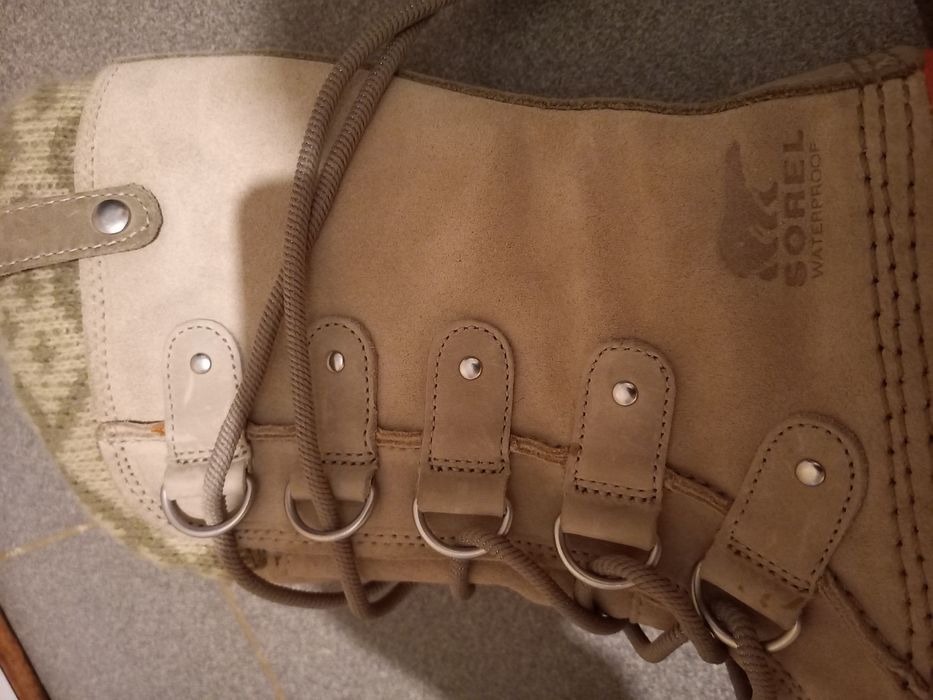 Женские зимнее водонепроницаемые ботинки Sorel Joan of Arctic Knit 38