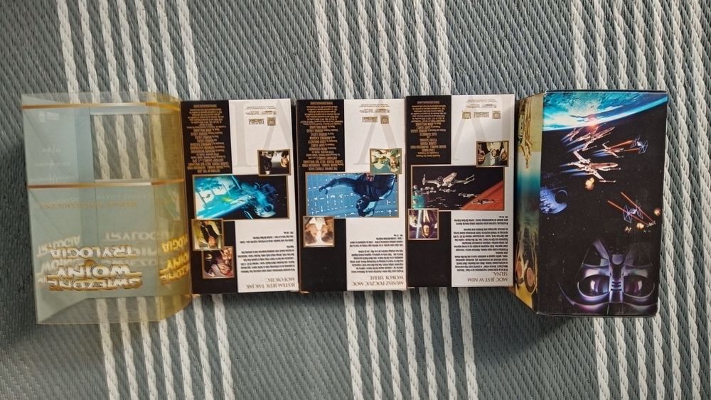 VHS Gwiezdne Wojny Star Wars trylogia.