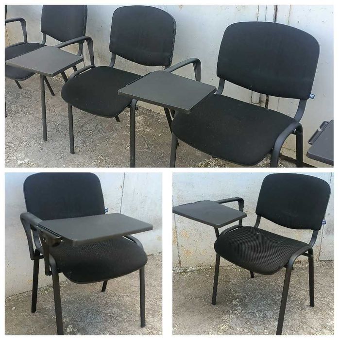 Стулья Iso с письменными столиками для учёбы, занятий, тренингов