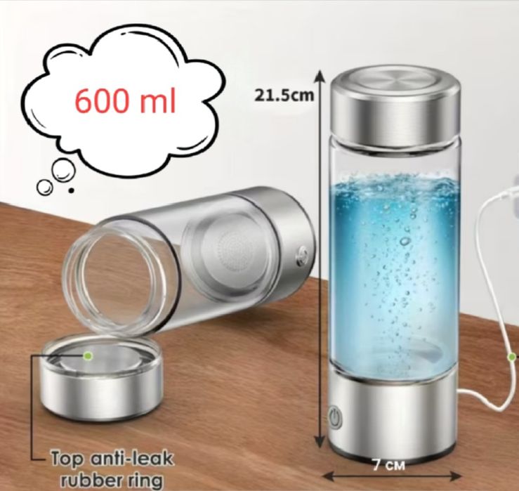 Генератор водню Rich Hydrogen Water Cup 500мл акуумуляторний. НОВИЙ