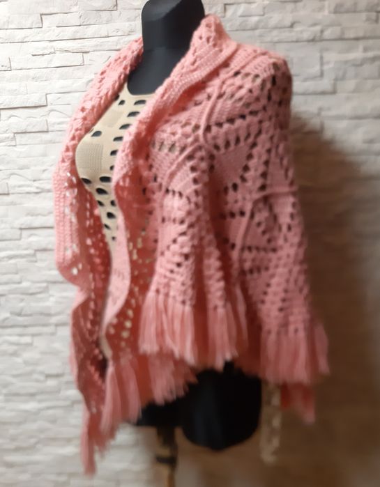 ?Szal, chusta handmade,ażur,szydełkowa,dziergana