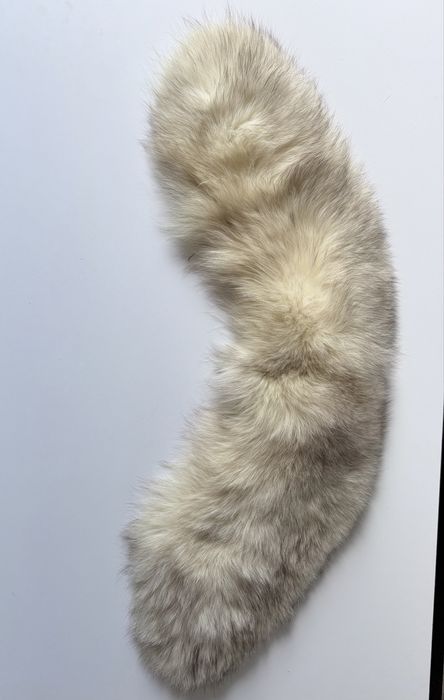 Obszerny kołnierz szal z lisa piesaka polarnego fox vintage retro old glamour